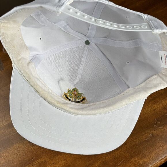 Hockey Hall Of Fame Vntg SnapBack Trucker Hat White Cotton Poly Deadstock NOS - Picture 5 of 6